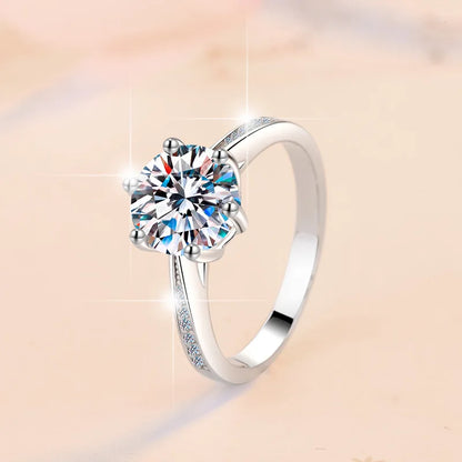 Moissanite Couple Ring For Women Man 925 Silver Stone Match Dia Wedding Band Bride S Sterling Silver White Gold 2.00ct