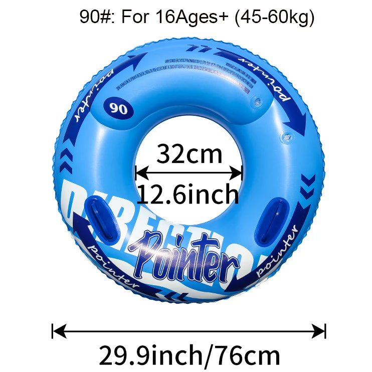 Double Balloon Inflatable Swimming Ring，Beach toys Pool Floaties for Adults,Swim Inner Tube for Pool