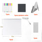 Rewritable DIY Children's Glowing Drawing Board Message Lamp With 7 Colorful Pens Light Up Acrylic Message Board