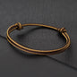 Minimalist Handwoven Rope Bracelet Unisex Sliding Adjustable 4 Styles Chroma 2mm Ethnic Cord Braclet Couple Casual Daily Jewelry