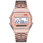 Women Men Unisex Watch Gold Silver Black Vintage LED Digital Sports Military Wristwatches Electronic Digital Present Gift Male