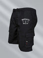 Monaco Flag Printed Cargo Shorts Summer Men's Tactical Shorts Casual Loose Multi-pockets Elastic Waist Work Jogging Short Pants