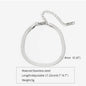 Gold Silver Color Stainless Steel Flat Chain Bracelet For Men Retro Jewelry Trendy Accessories Women Wrap Bangle