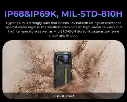 [Ship from DE] HOTWAV Hyper 7 Pro 5G Rugged Phone 200MP Android 14 6.6'' 120Hz Smartphone 36(16+20)GB 256GB 10800mAh Cell Phone