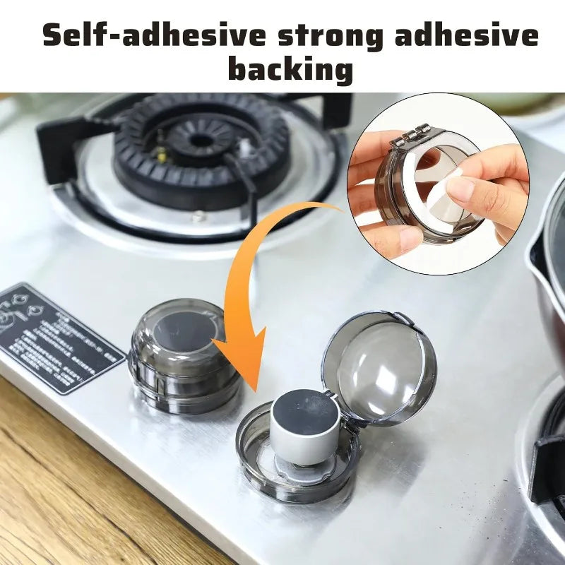 2/4/8Pcs Stove Knob Covers Child Safety Plastic Kitchen Safety Guards Universal Gas Oven Lock Protectors Home Cookware Security