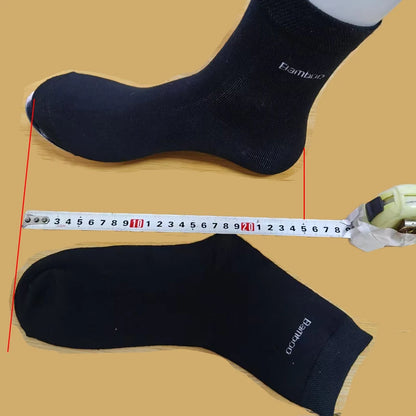 10Pairs/Lot Men Bamboo Socks Brand Comfortable Breathable Casual Business Men's Crew Socks High Quality Guarantee Sox Male Gift