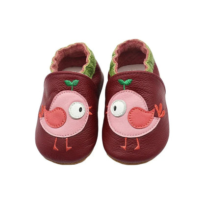 Autumn Baby Shoes Toddle Boys Girls Skid-Proof Shoe Soft Sheepskin Sneakers Fashion Animal Picture First Walker Moccasins 0-24M