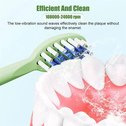 Kids Sonic Electric Toothbrush Rechargeable Smart Timer Colorful Cartoon Teeth Whitening Portable USB Charging  Tooth Brush