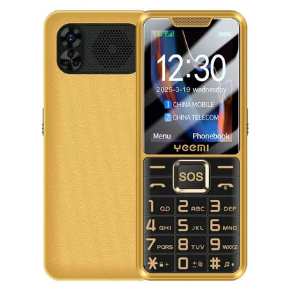 YEEMI K3 4G Feature Keypad Phone 2.6 Inch Dual SlM Big Button Loud Volume for Elderly 2500mAh FM Radio Hebrew Keyboard SOS Video