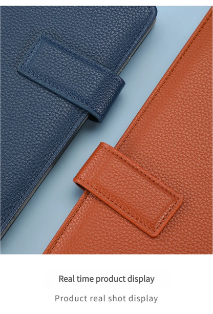A4 Multifunctional Meeting Folder | Leather - like Finish. Organize Phone, Cards & Notes. Ideal for Business & Productivity!
