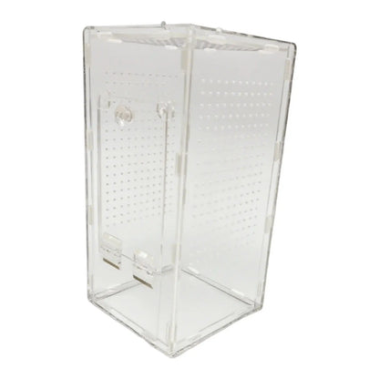Acrylic Mantises Terrarium Clear Reptile Cage Vertical Habitat Container for Spiders and Pets