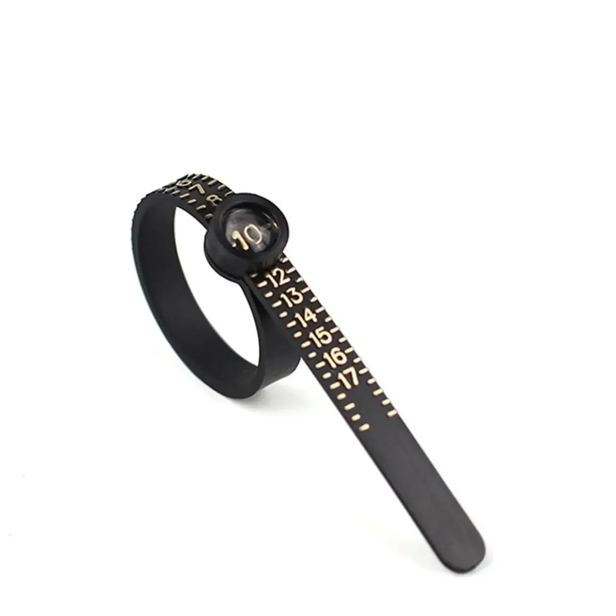 Adjustable Ring Sizer with Magnifier US/UK/EU/HK Size Chart Reusable Finger Measuring Tool for Accurate Ring Sizing