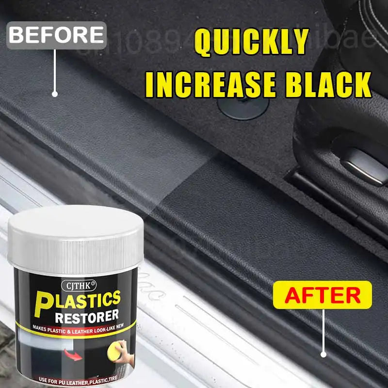 Car Plastic Restorer Back To Black Gloss Auto Interior Leather & Panel Renewal Wax Coating Agent Auto Polish And Repair Coating