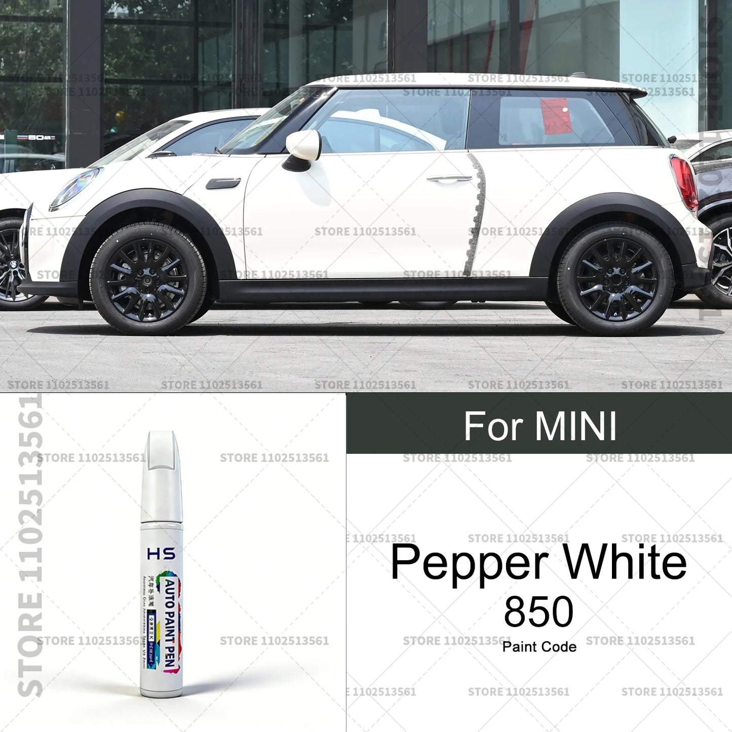 Car Paint Repair Pen Touch Up Scratch Remover DIY Auto Accessories For 2001-2025 MINI Black White lsland Blue Gold Green Grey