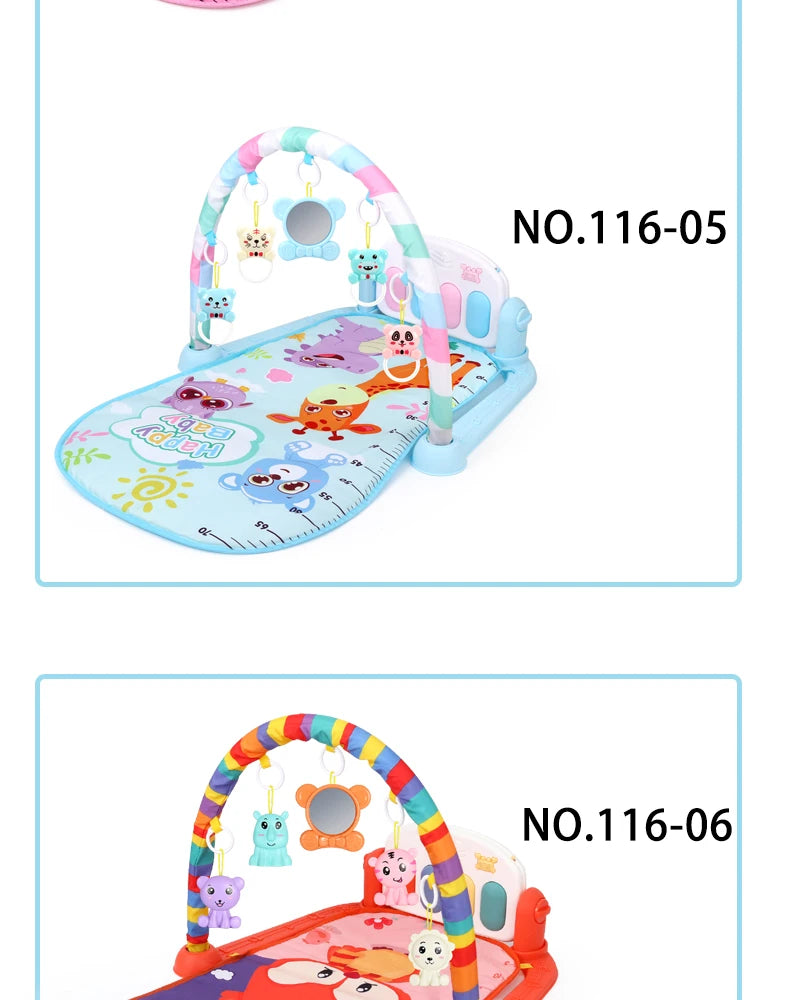 Multifunctional Fitness Frame Baby Activity Gym Play Mat Musical Rack Kid Infant Educational Crawling Carpet Toy Children Gift