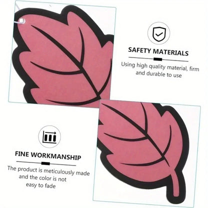60/120/240/360/600pcs Leaf Shape Car Air Freshener Natural Scented Tea Paper Auto Hanging Vanilla Perfume Fragrance