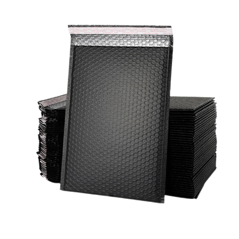 50PCS Black Bubble Envelopes Bag Waterproof Foam Bubble Mailers Express Shipping Envelope Bags Self Seal Packaging Organizer Bag