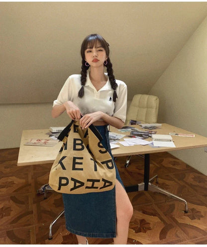 Korean Style Slim Bodycon Blue Skirts For Women 2026 Spring Summer New High Waist Split Denim Midi Skirt