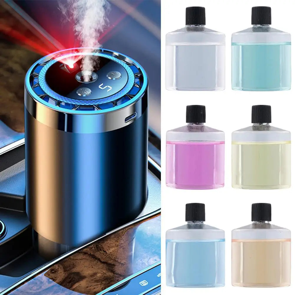 Smart Car Air Freshener Adjustable Car Smell Air Scent Ceiling Starry Scent Light 30-50ml Car Sky Automatic Ambient Freshener