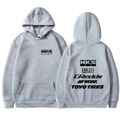 2025 Men Fashion Cool Hoodie Japan JDM Modified Car HKS ENDLESS Hoody Men Women Vintage Casual Sweatshirt Long Sleeve Pullovers