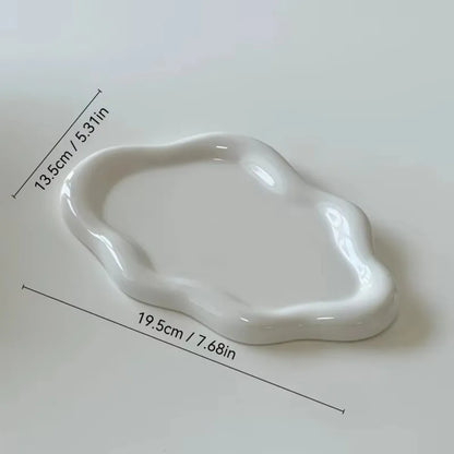 Creative Plastic Jewelry Tray Mini Cloud Shape Storage Plate Jewelry Display Plate Watches/Keys Storage