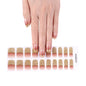 16/18/20Tips Semi-Cured Gel Nail Strips Adhesive Full Cover Stickers for Nails UV Lamp Need Press On Nails Fashion Manicure