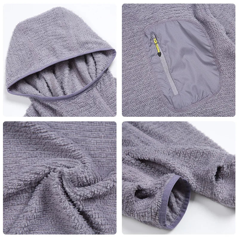 Thermolite® All Season 190g Ultra-light Breathable Thermal Hoodie, Urban Outdoor Techwear Mid-layer with Thumbholes & Zip Pocket