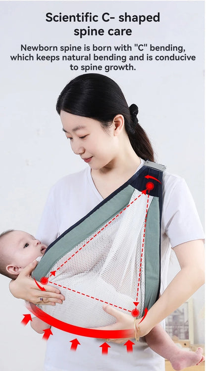 New Models Baby Outdoor Mesh Breathable Carrier Carrying Baby Comfort Waist Stool Multifunctional Baby Carrier Free Your Hands
