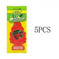 3-80pcs Christmas Tree Car Air Freshener Natural Aromatherapy Tea Paper Hanging Perfume Vanilla Auto Parts Interior