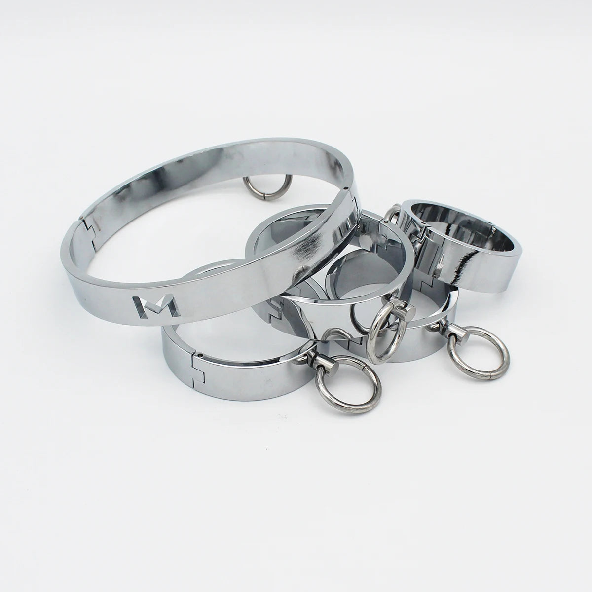 Metal Steel Ankle Wrist Cuff Handcuffs Restraints Slave BDSM Bondage Intimate Adult Game Sex Shop for Couples Sex Products