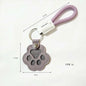 S9 Dual Pack Pet Hair Storage Keychains, Cute Paw Shape Leather Keyring, Furry Friend Memory Fur Keepsake for Pet Owners