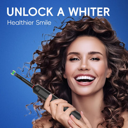 Smart Wireless Charging Rotating Electric Toothbrush, 3 Modes Rechargeable Rotation Toothbrush Compatible with Oral B Brush Head