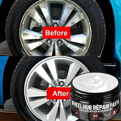 Wheel Repair Polish Paste, Tire Scratch Remover Wax, Wheel Care Cream for All Wheels, Car Maintenance & Restoration Supplies