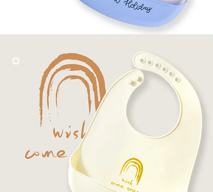 Soft Silicone Baby Bibs Boys Girls Stuff Waterproof Bib Feeding Infant Newborn Cartoon Aprons Toddlers Bibs Burp Cloths Bandana