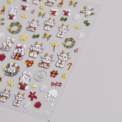 Luxury 5D Floral Nail Art Stickers Gold Silver Chinese Style Metal Frame Shiny Crystal Rhinestone Self Adhesive Manicure Decal