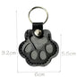 Pet Hair Commemorative Keychain Pu Leather Cat And Dog Fur Souvenir Keychain Dog Paw Pendant Pet Hair Storage Pendant Decoration