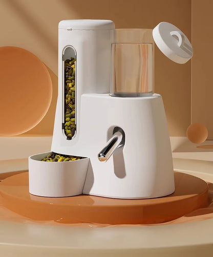 Automatic Hamster Feeder 2 in 1 Small Animal Water Dispenser Pet Drinking Water Bottle Feeder Bowl for Hamster Guinea Pig Rat