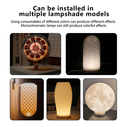 For Bambu Lab 3D Printing DIY Creative Model Computer Wireless Mouse Aviation Model Engine LED Light Kit 001 3D Printer Par