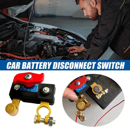 12/24V Car Battery Disconnect Switch Manual Automatic Circuit Breaker Anti-Power Off Leakage Protector Universal Auto Parts