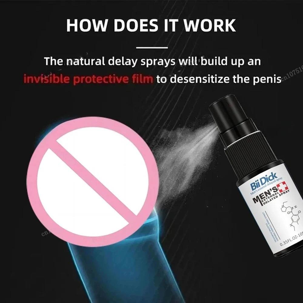 60 Minutes Long Lasting Men's Sex Spray, Without Ejaculation Spray for Men, Fast Erection, Premature Ejaculation Adult Product