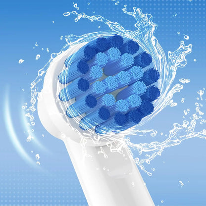 Švelnūs jautrūs pakaitiniai šepetėlių antgaliai Oral B Braun elektriniam dantų šepetėliui, skirti švelniam ir patogiam jautrių dantenų valymui
