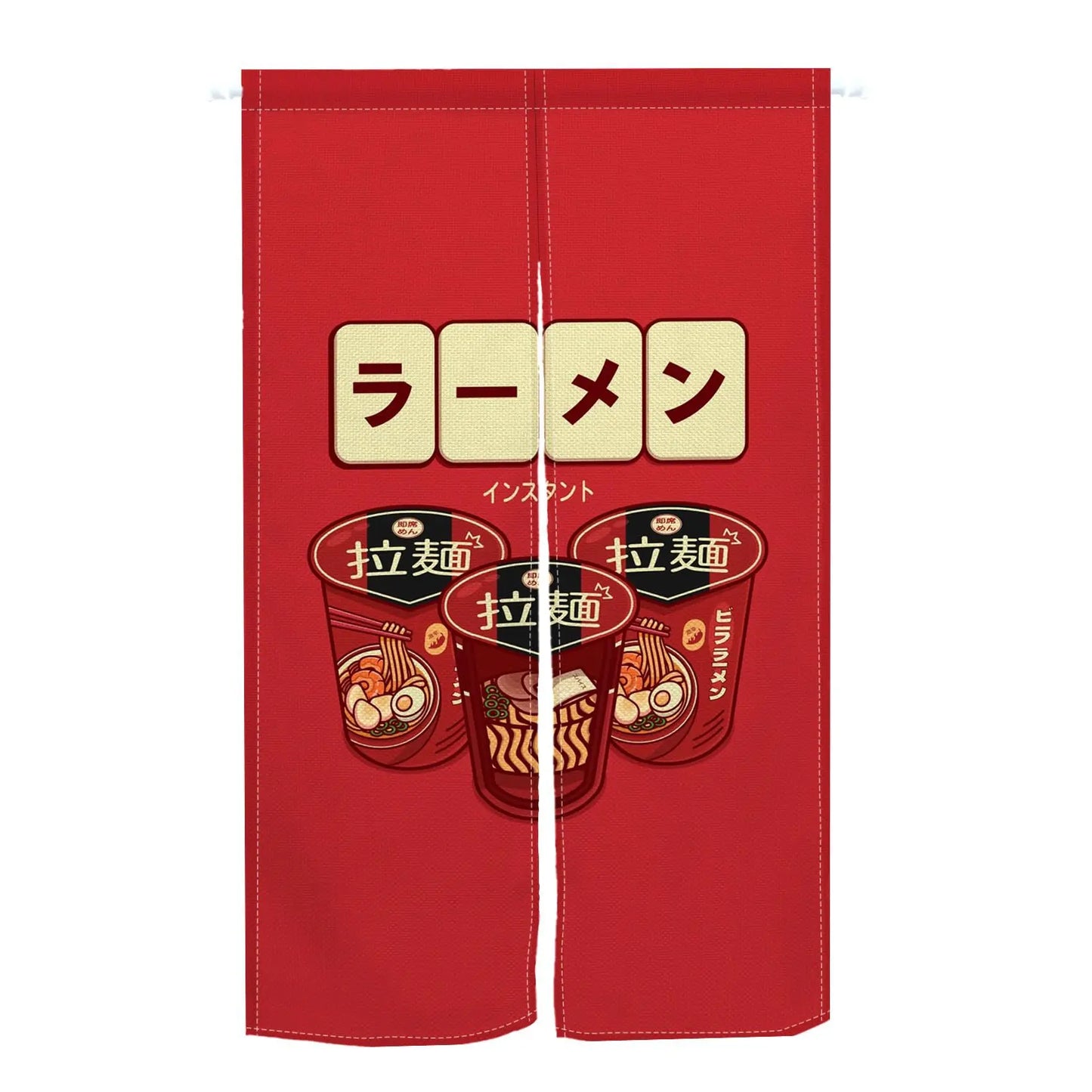 Custom Japanese Resturant Ramen Noren Curtain  Noodles Shop Kitchen Cloth Doorway Curtains Oil Smoke Proof Partition No Punching