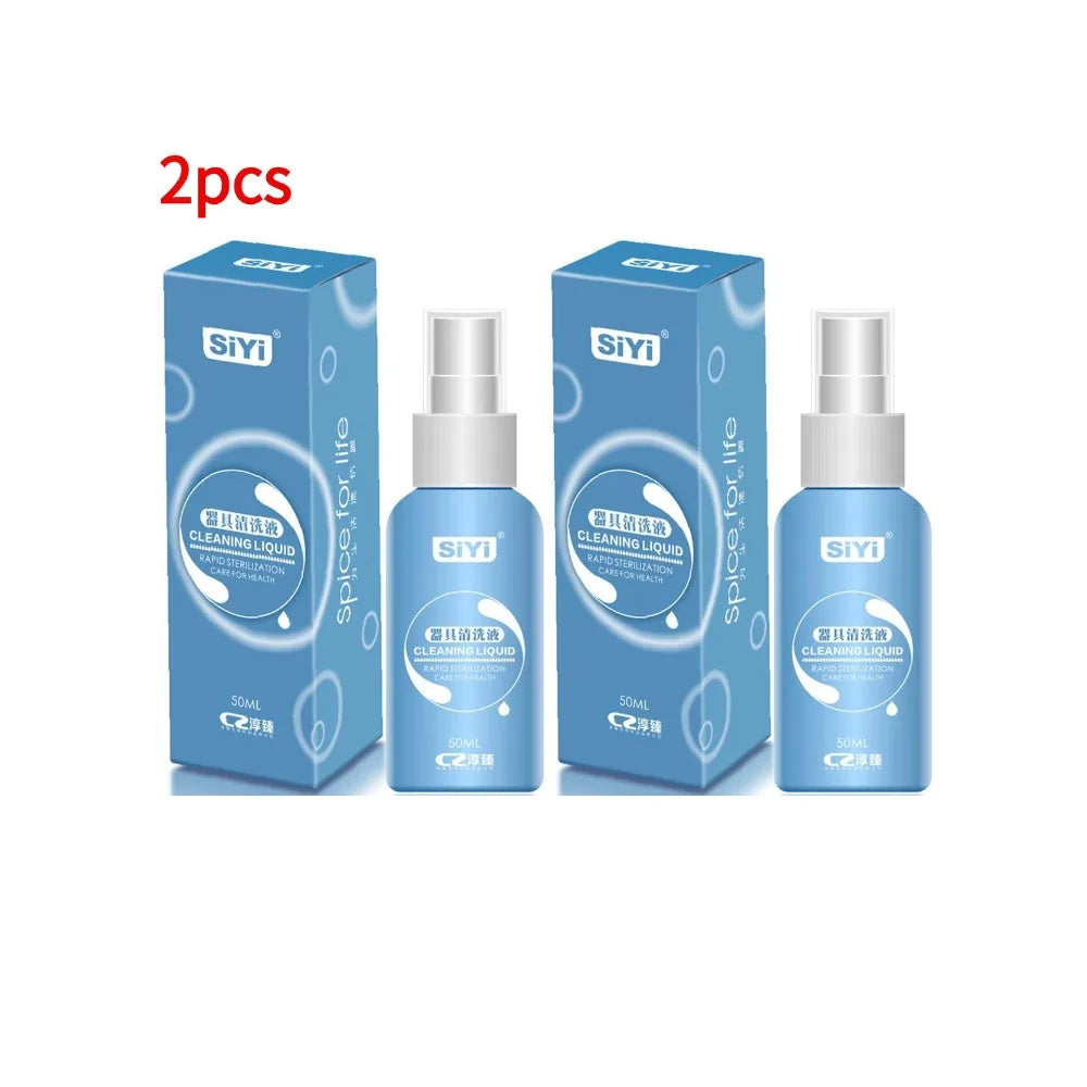 50ml Anti-bacterial Sex Toy Cleaner Disinfection Liquid for Vibrator Body Safe Cleaning Spray Bottle Sex Products Sterilization
