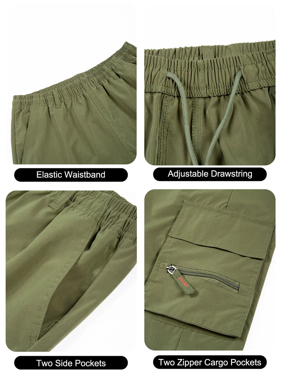 Monaco Flag Printed Cargo Shorts Summer Men's Tactical Shorts Casual Loose Multi-pockets Elastic Waist Work Jogging Short Pants