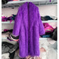 Women Faux Sheep Fur Long Coat Cardigan Thermal Loose Maxi Jackets Plush Coats Female Jacket Autumn Winter Furry Outerwear