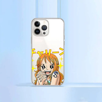 Cute Anime N-Nami Phone Case For IPhone 17 16 15 12 11 Pro Max 14 Plus 13 Mini Clear Cover Soft Funda