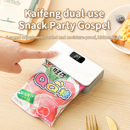 Mini Heat Bag Sealing Machine Plastic Bag Sealer Handheld Thermal Plastic Food Bag Sealing Portable Food Packaging Heat Sealer