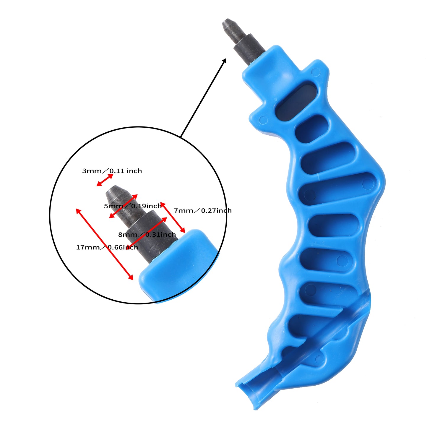 2Pcs Garden Grip Hole Puncher Irrigation Hose Punch For Dripper Inserting 16/20/25Mm PE Pipe Opening Hole Garden Drip Hand Tools