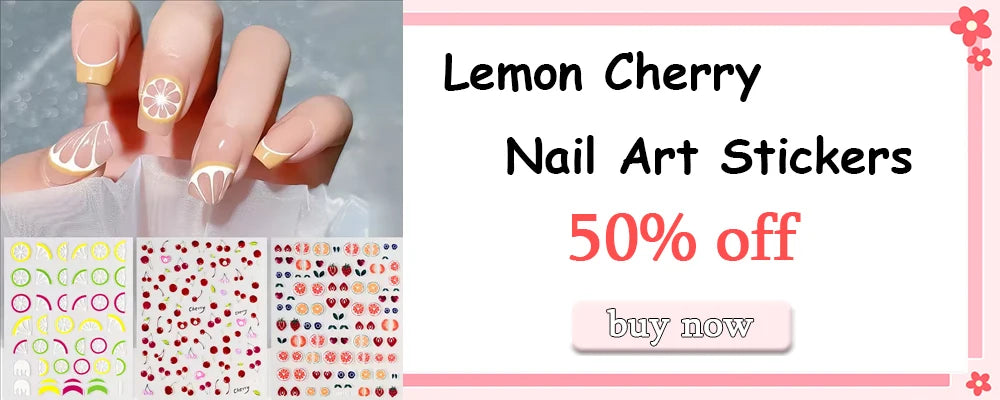 1PC 5D Macaron Flower/Fruit Nail Charms Sticker Embossed Bear/Rabbit/Letter Nails Slider Decals Summer Adhesive Manicure Decor&Y