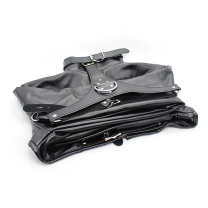 Bondage Women PU Leather Body Harness Cupless Straight Jacket Adult Costume BDSM Sexy Shop Atacado Harness Woman Accessories